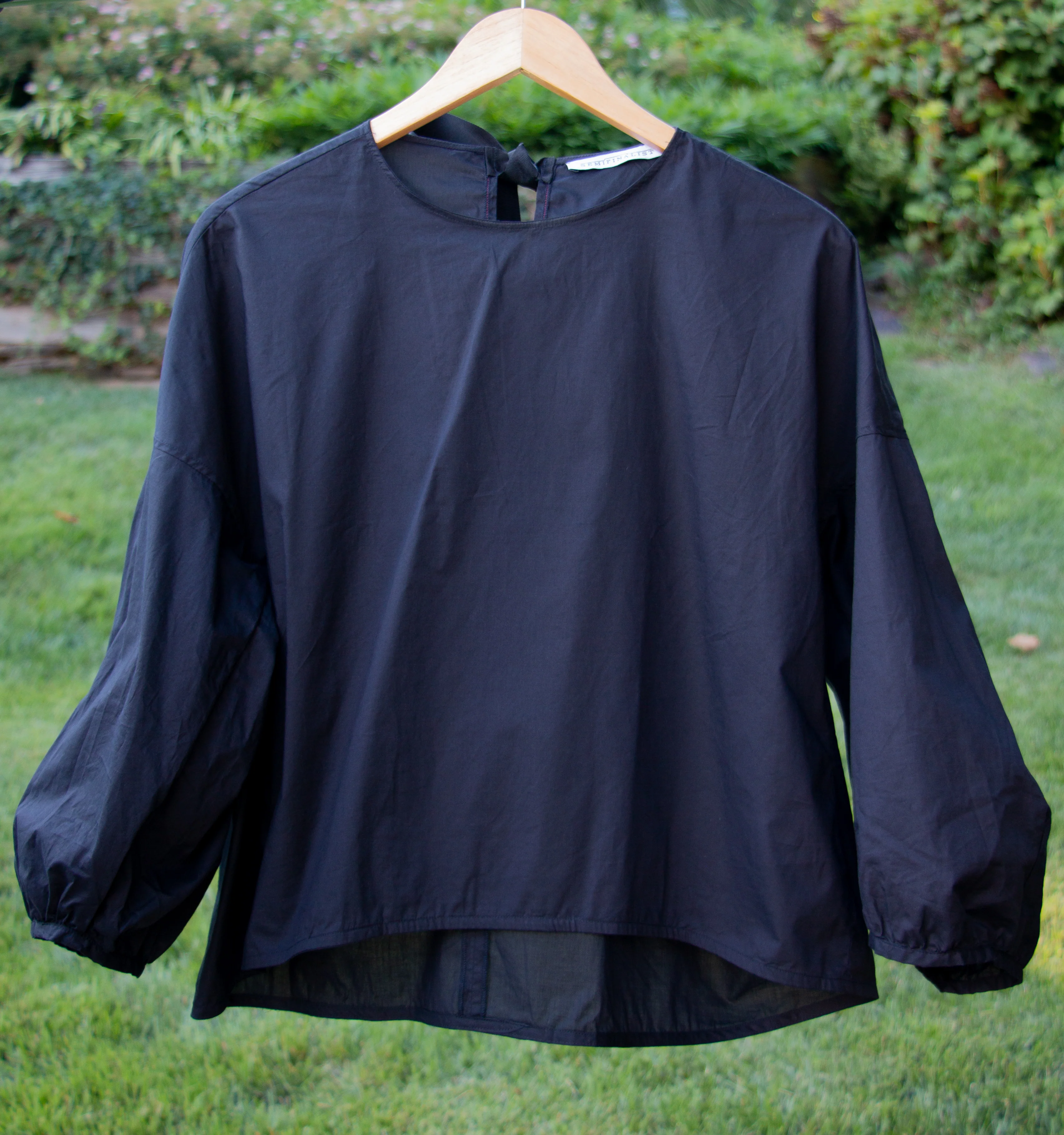 Black Puffy Sleeve Annick Shirt - Image 3