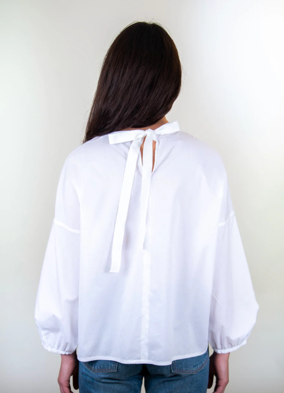 White Puffy Sleeve Annick Shirt - Image 5