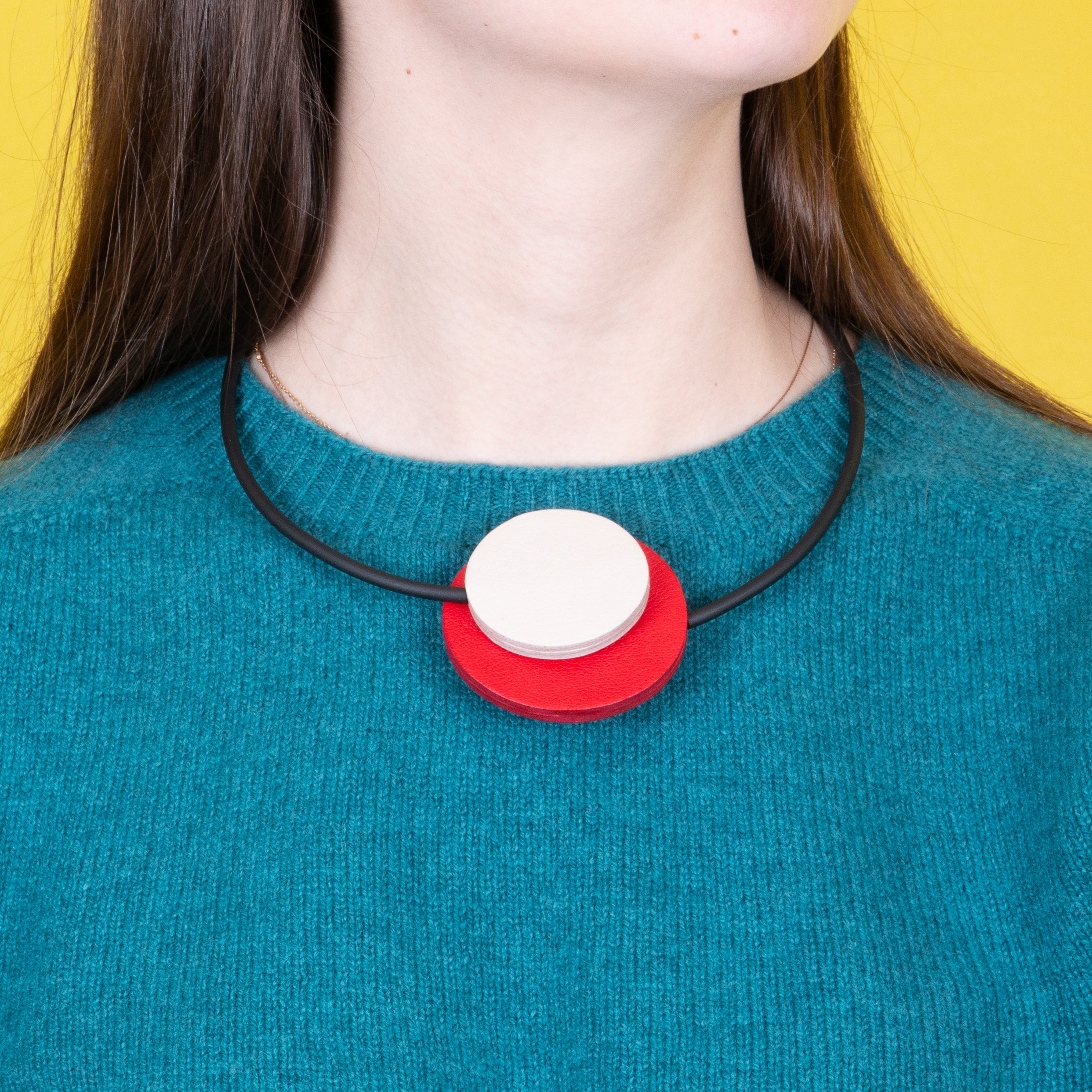 Leather Circles Choker - Image 3