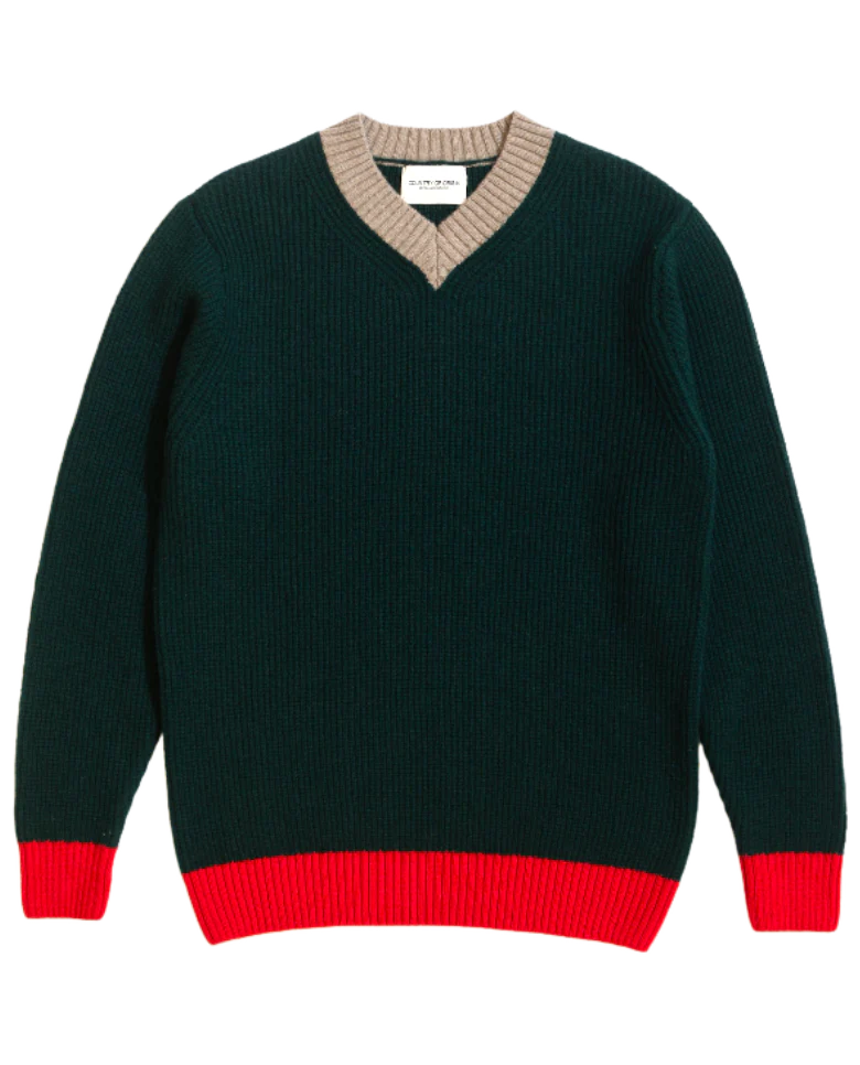 College Vee Sweater - Image 2