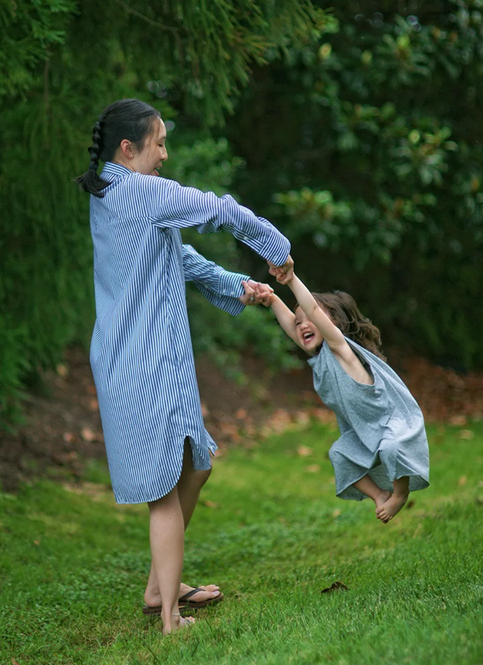 Perfect Shirtdress - Blue Stripe - Image 3