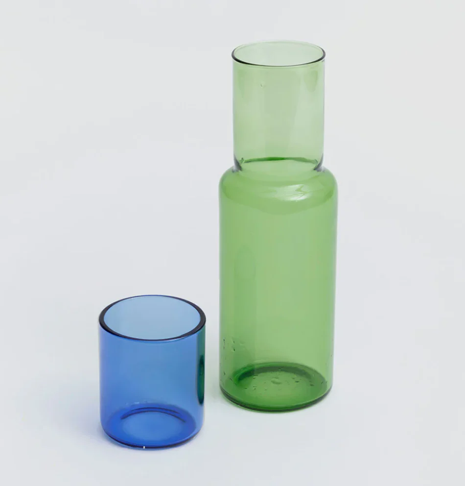 Duo Color Glass Carafe Set - Image 3