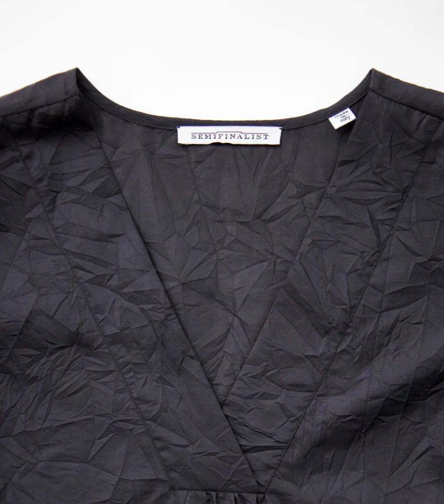 Every Occasion Petticoat Dress - Black Crinkle - Image 3