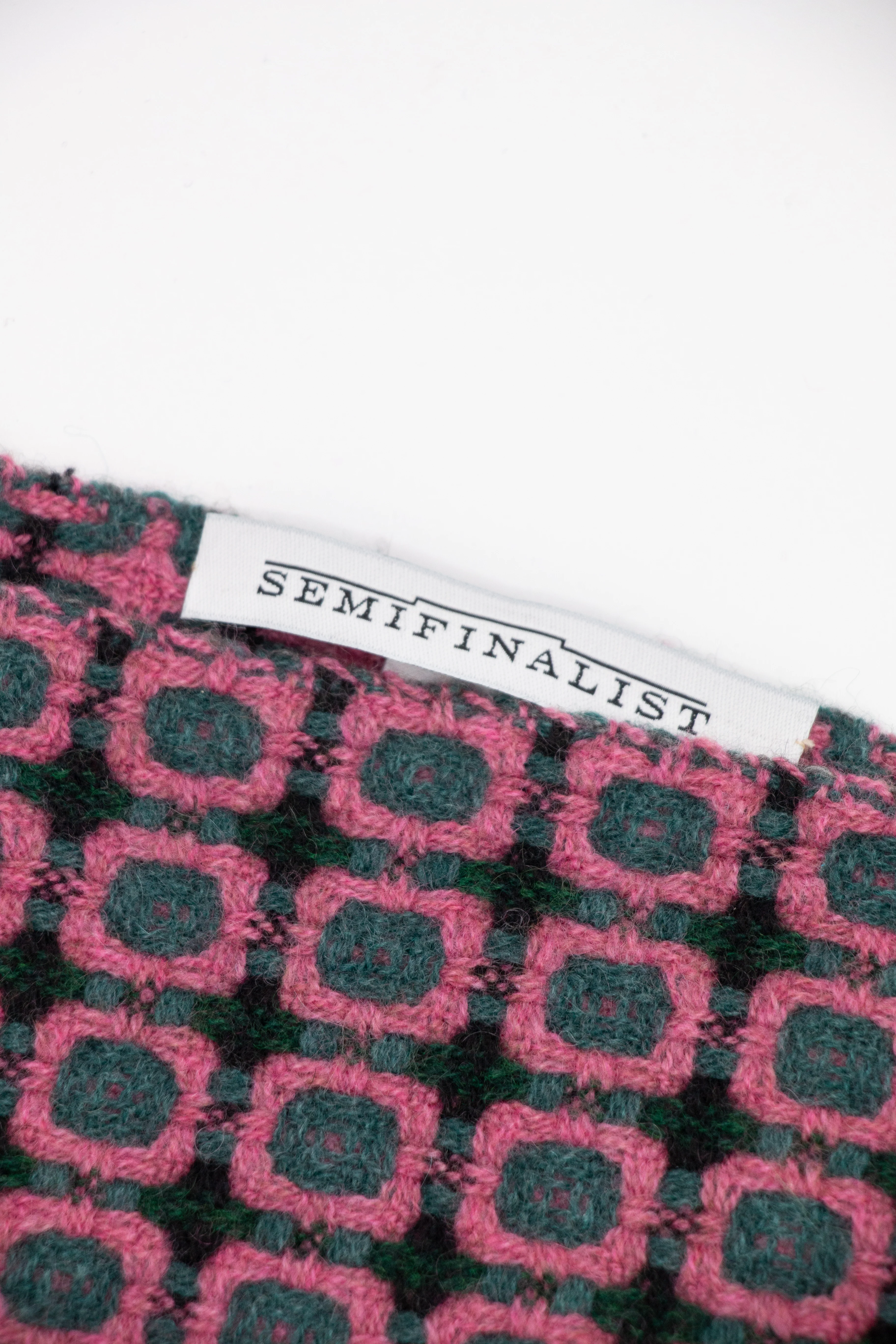 Cashmere Geometric Jacquard Scarf - Image 3
