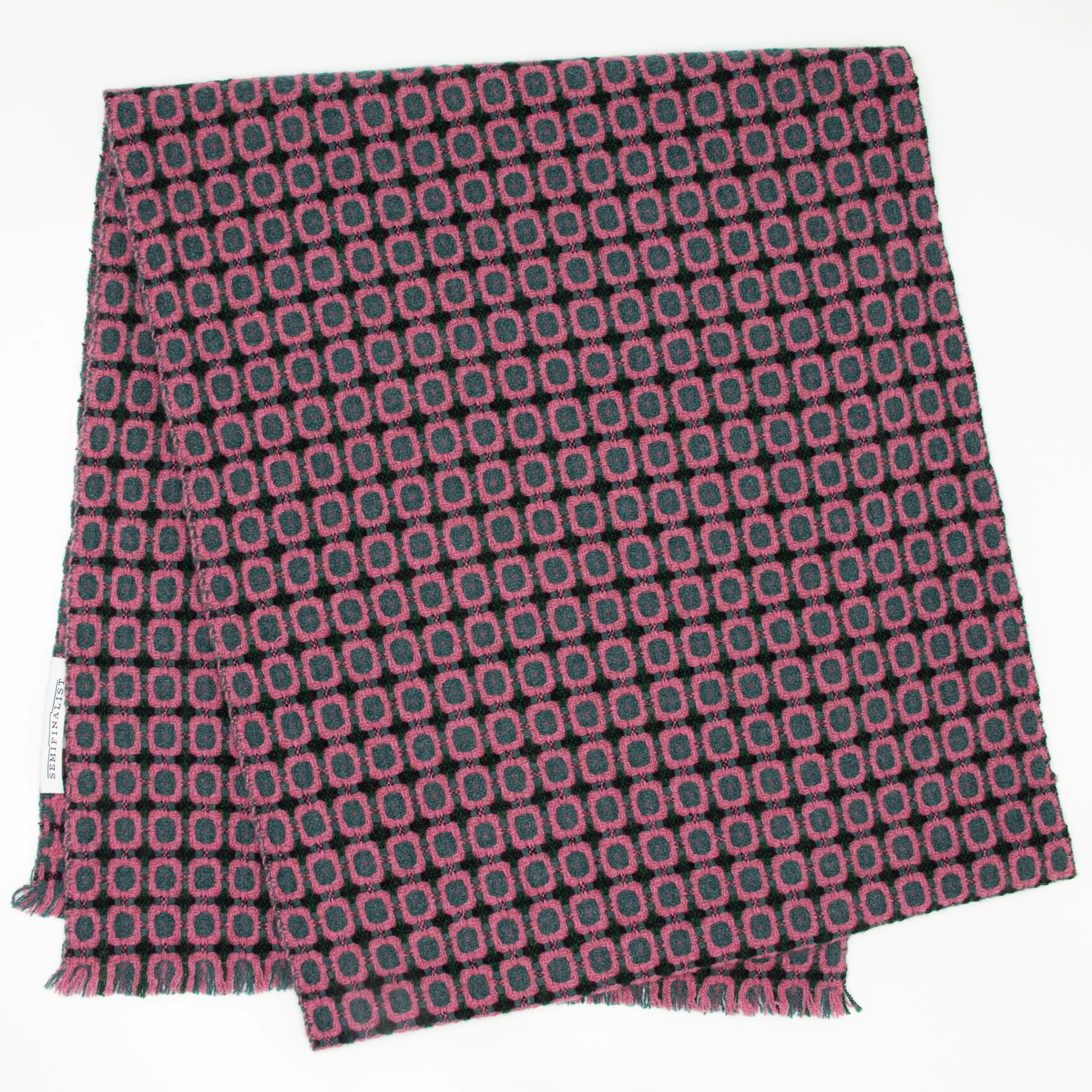 Cashmere Geometric Jacquard Scarf - Image 4