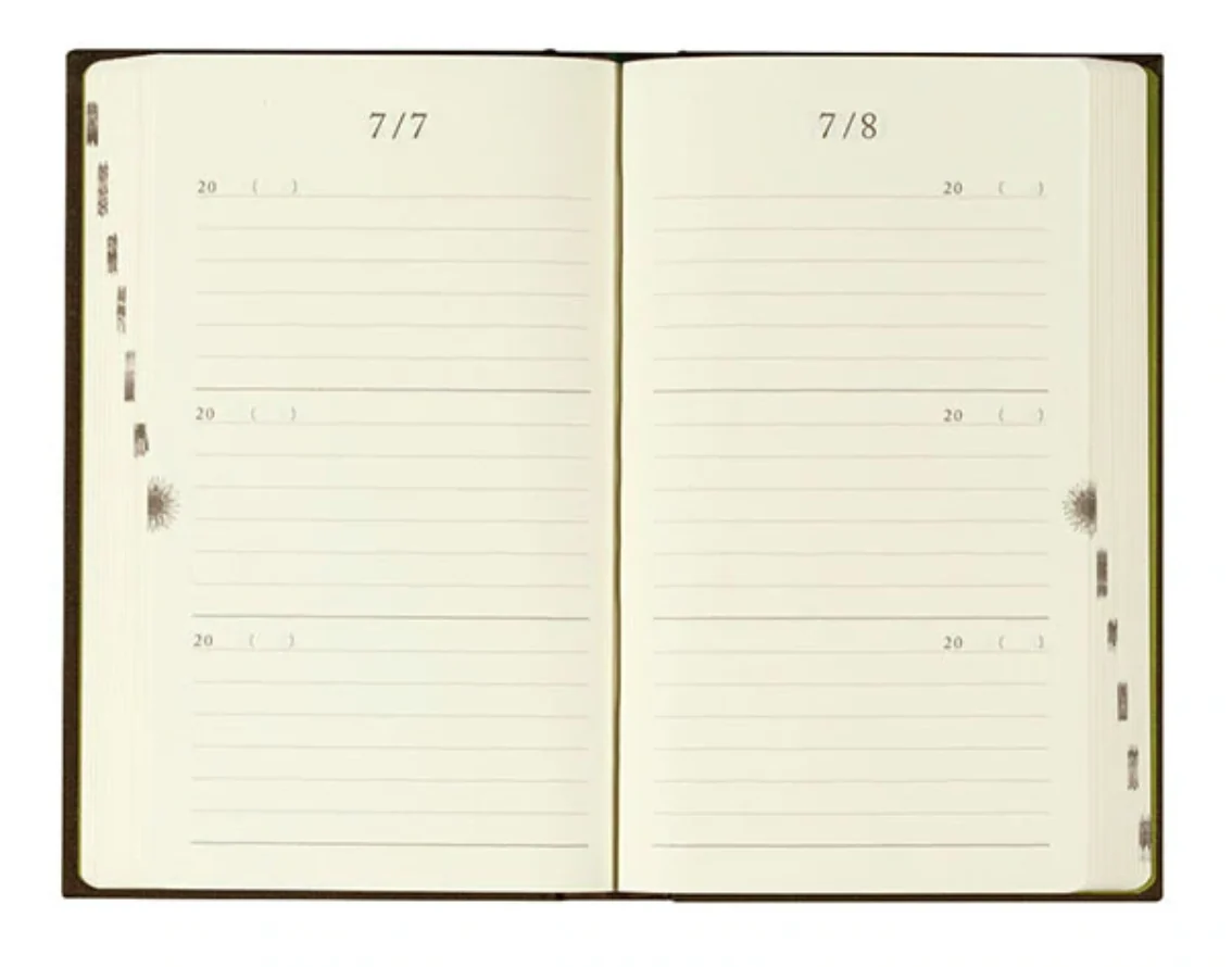 Midori Three Year Diary - Brown - Image 3