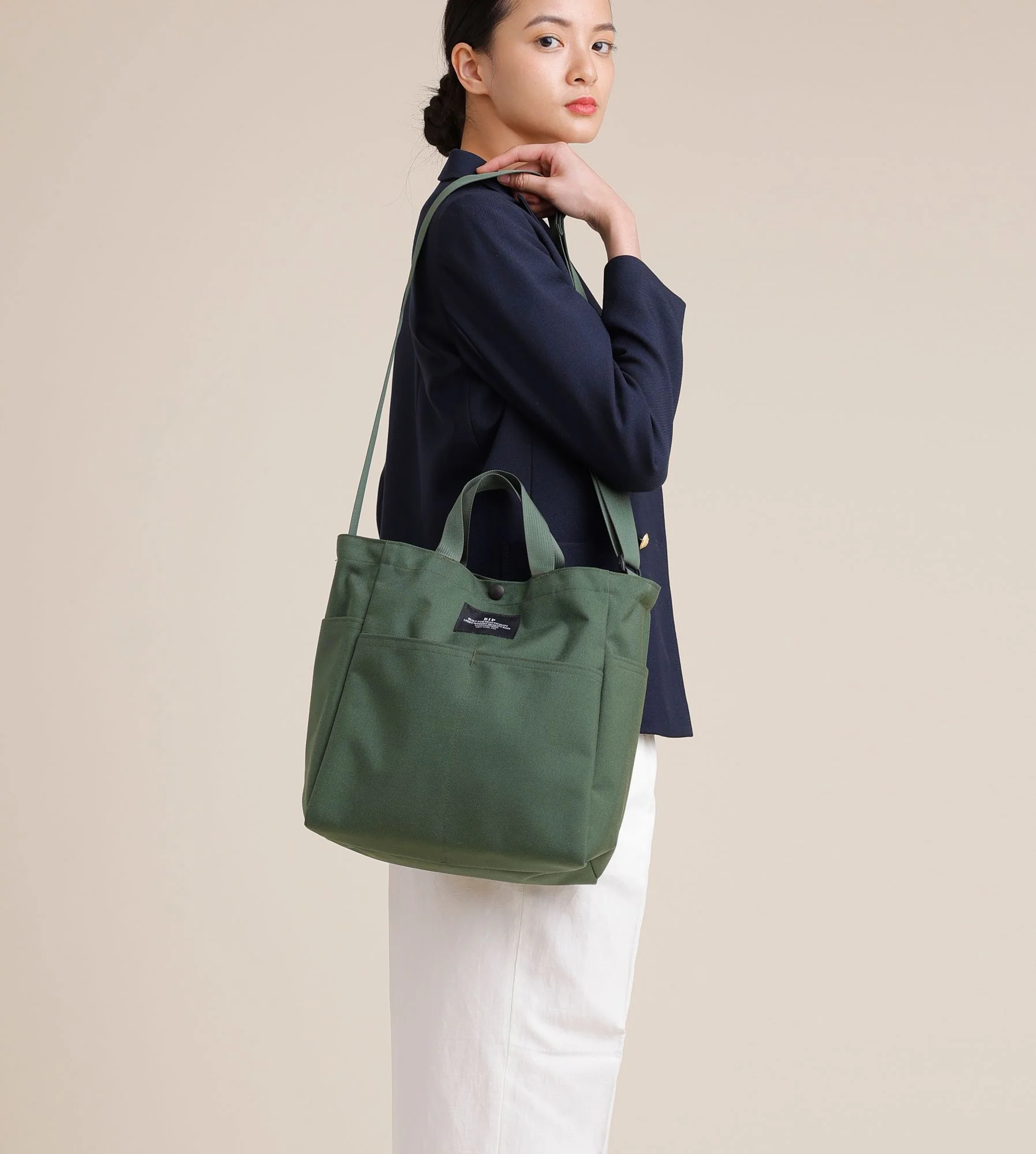 Multi-Pocket Bag Medium - Olive - Image 3