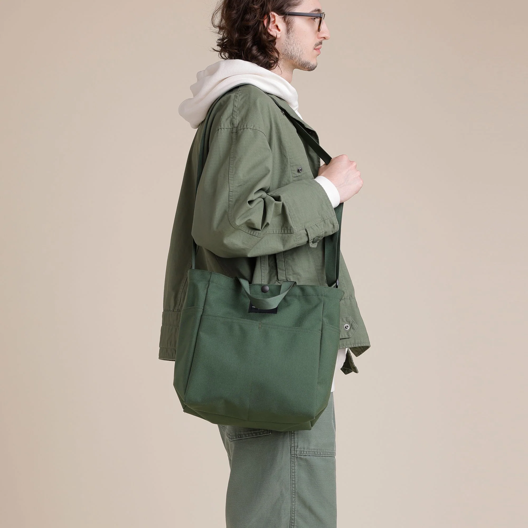 Multi-Pocket Bag Medium - Olive - Image 5