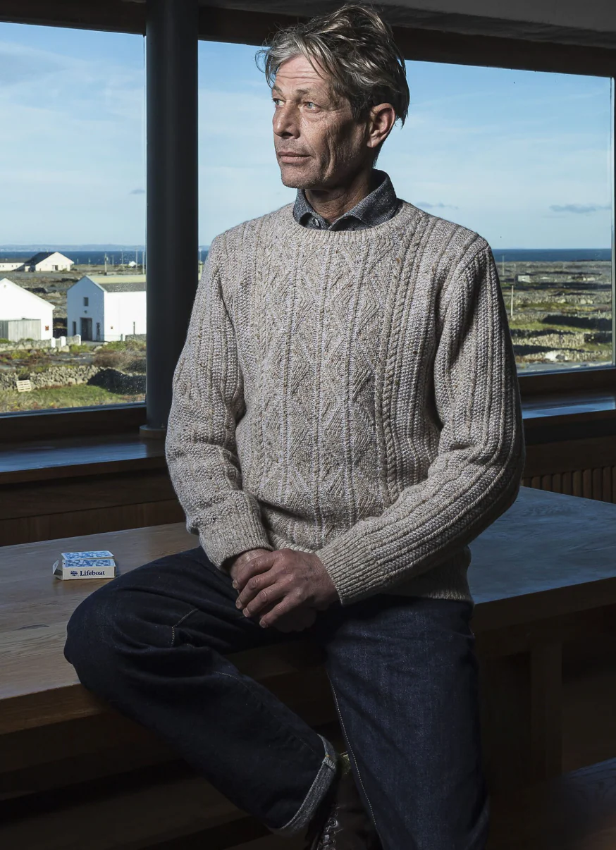 Cashmere Patented Aran Sweater - Image 3