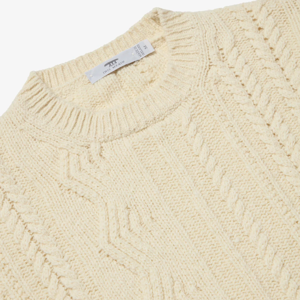 Cashmere Ridges Aran Sweater - Image 2