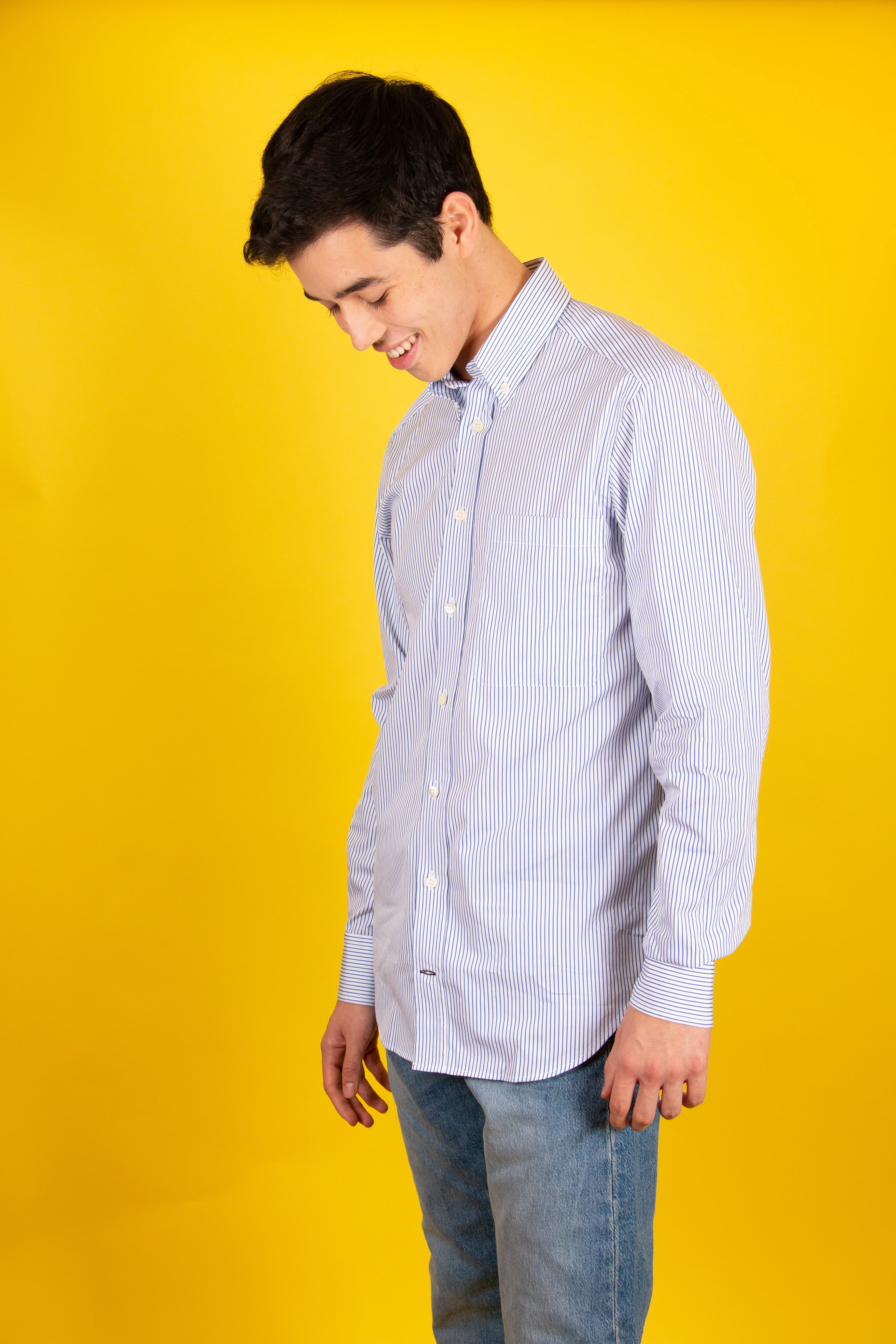 Robert Stripe Poplin  Shirt - Image 3