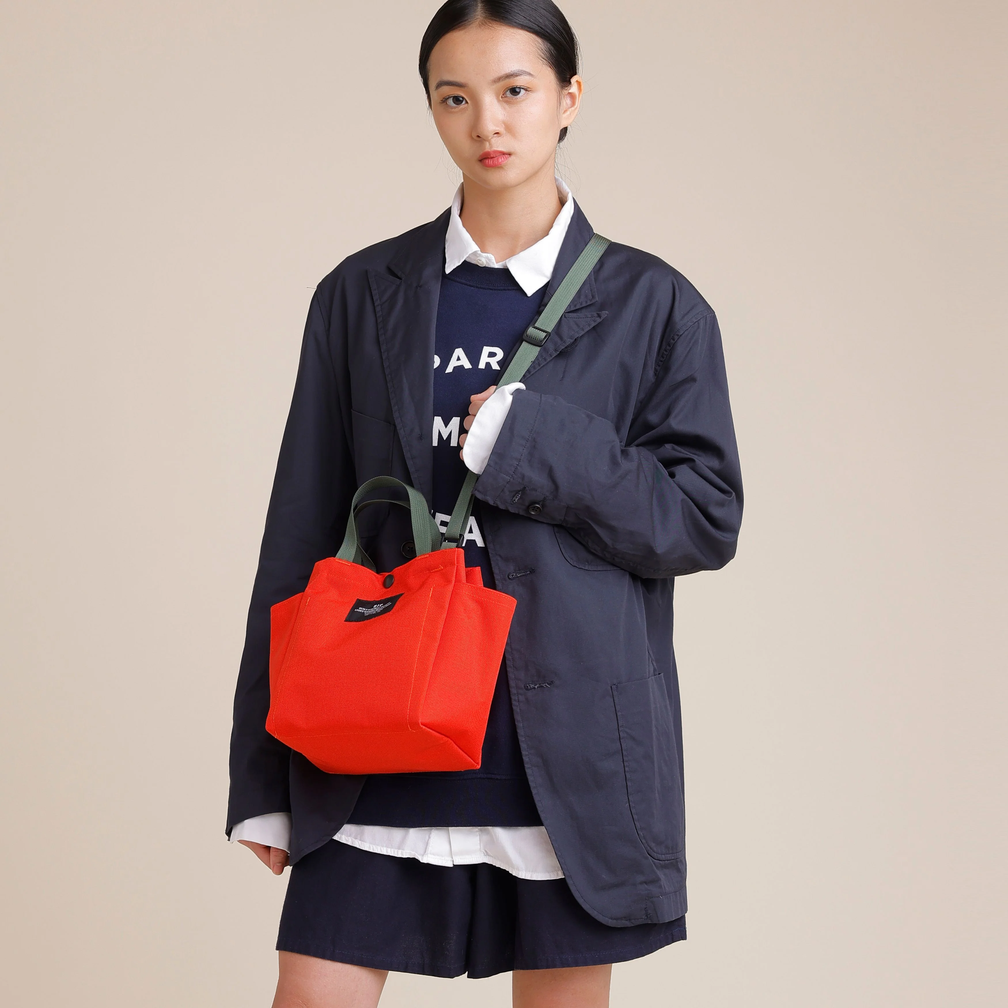 Small Side Pocket Tote - Carrot - Image 4