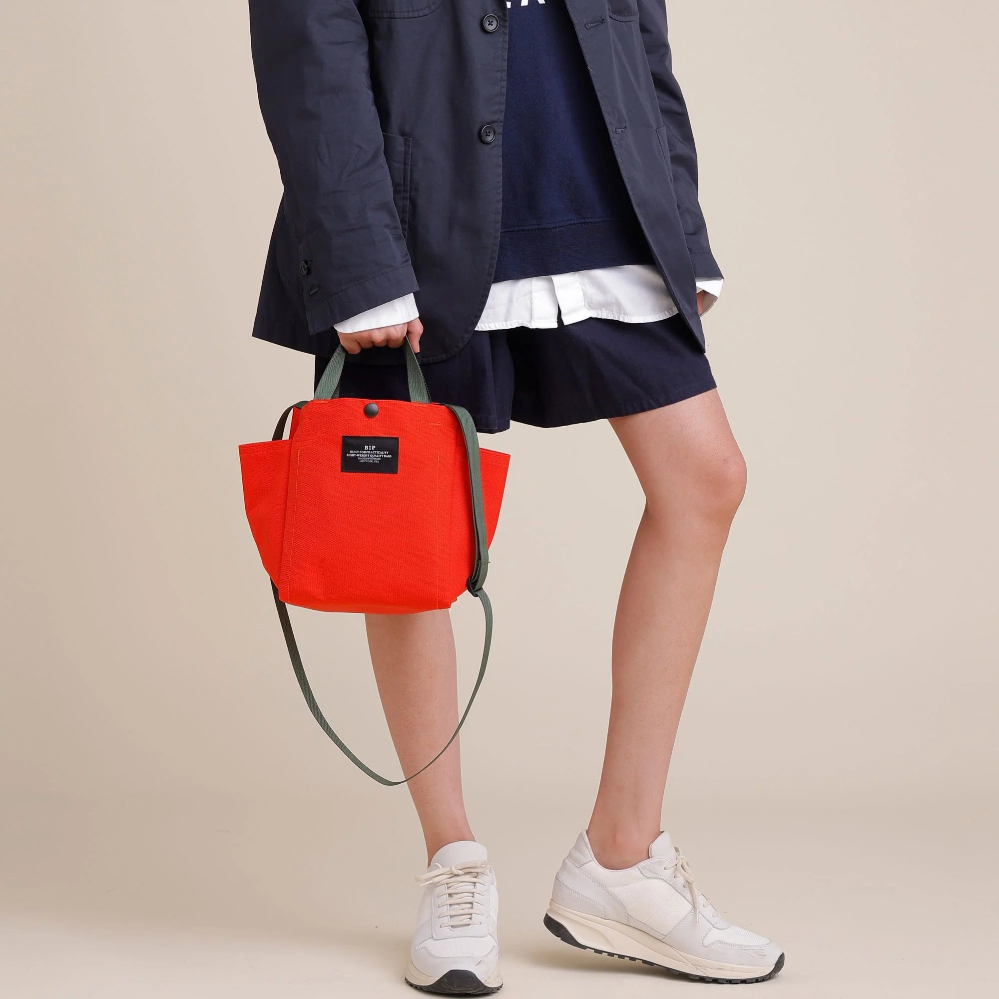 Small Side Pocket Tote - Carrot - Image 5
