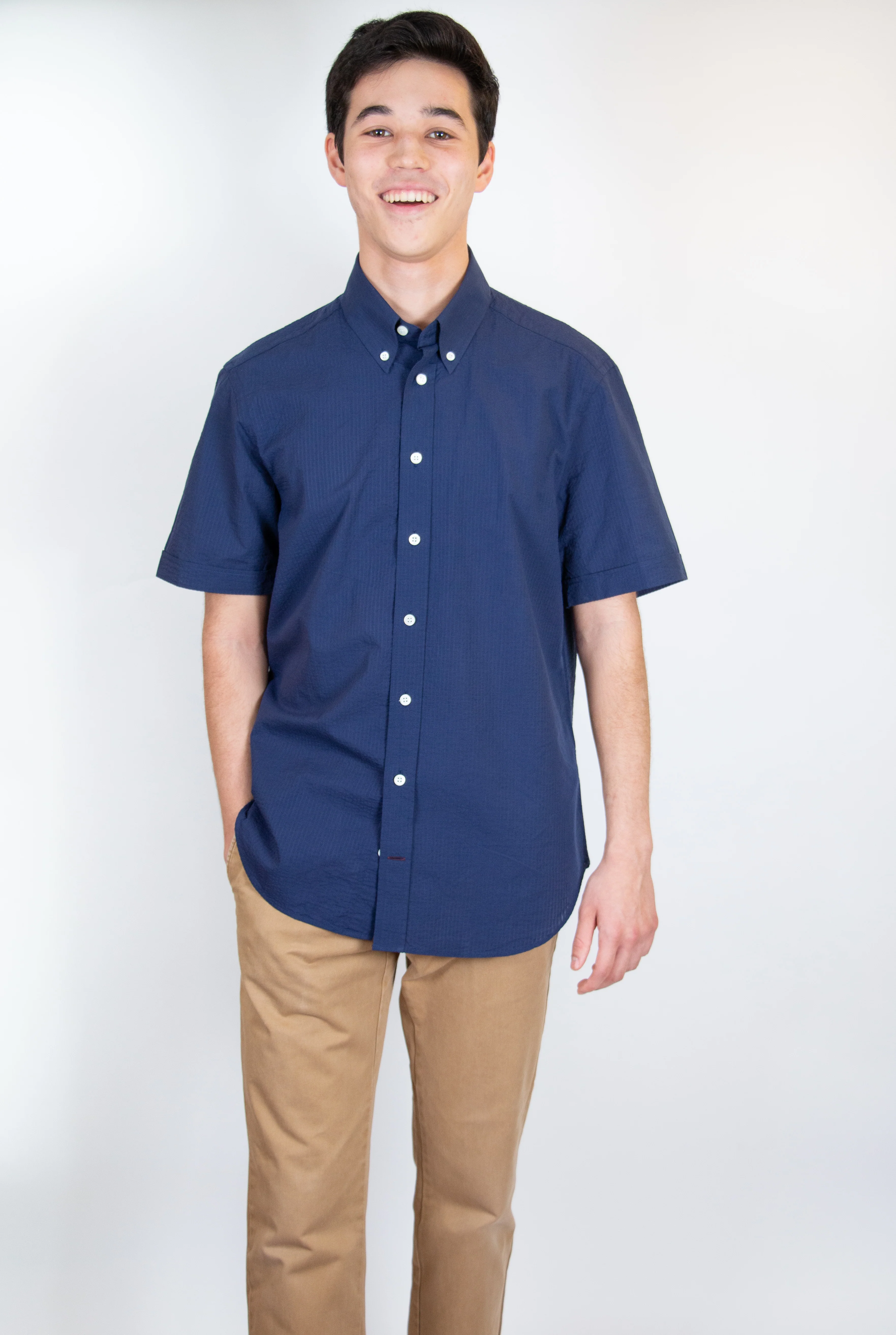 Short Sleeve Seersucker Shirt - Image 3